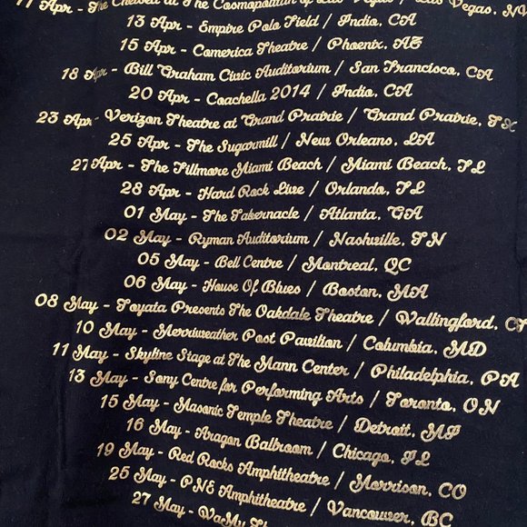 2014 LANA DEL REY AMERICAN TOUR SIZE LARGE - Picture 7 of 7